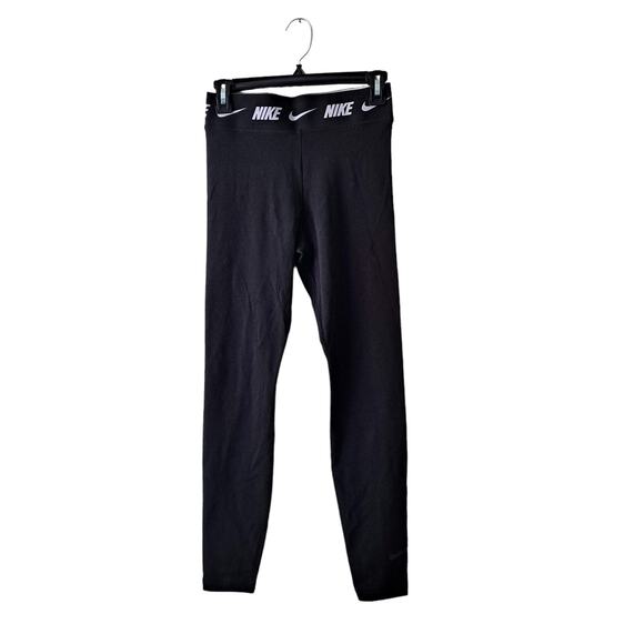 Nike Dri - Fit Leggings Black Elastic Waist Pull On Active Workout Size S - Picture 1 of 8